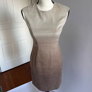 Brooks Brothers Beige Ombre Dress Wool Alpaca Blend